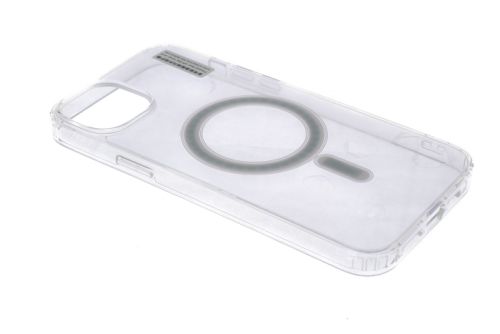 Чехол-накладка для iPhone 15 Plus Clear TPU поддержка MagSafe прозрачный коробка оптом, в розницу Центр Компаньон фото 2