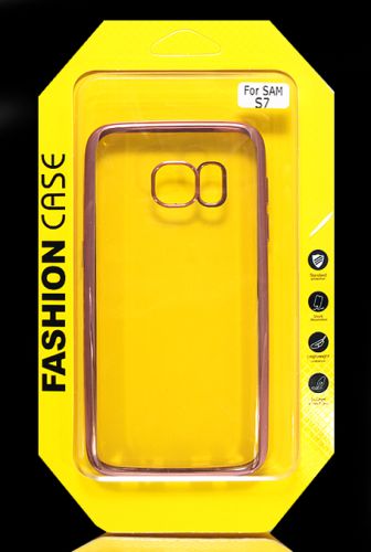 Чехол-накладка для Samsung G930 S7 РАМКА TPU розовое золото оптом, в розницу Центр Компаньон фото 2