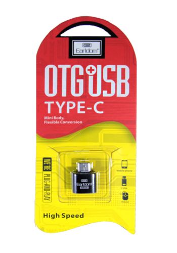 Адаптер USB Type-c OTG EarlDom OT-18 черный оптом, в розницу Центр Компаньон фото 2