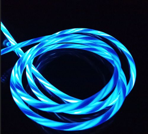 Кабель USB Lightning 8Pin X-Cable Магнитный Светящийся 1м синий  оптом, в розницу Центр Компаньон фото 3