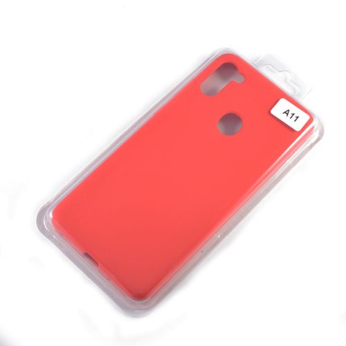 Чехол-накладка для Samsung A115F A11 VEGLAS SILICONE CASE закрытый красный (1) - оптовая продажа фото 2 Чехол-накладка для Samsung A115F A11 VEGLAS SILICONE CASE закрытый красный (1) - фото фото 2