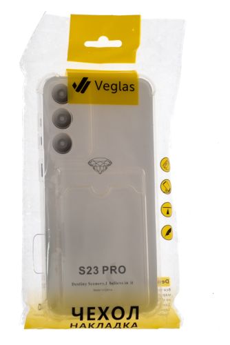 Чехол-накладка для Samsung S916B S23 Plus VEGLAS Air Pocket прозрачный оптом, в розницу Центр Компаньон фото 4