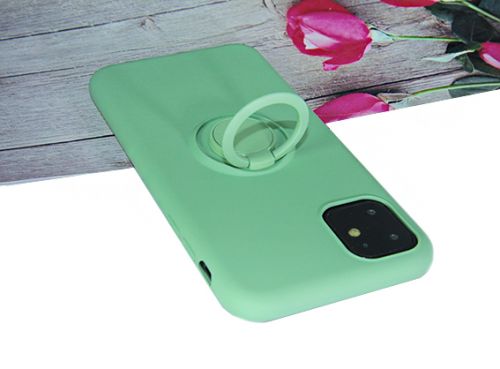 Чехол-накладка для iPhone 11 Pro Max SOFT TOUCH TPU КОЛЬЦО зеленый  оптом, в розницу Центр Компаньон фото 3