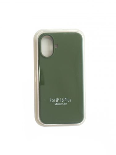 Чехол-накладка для iPhone 16 Plus VEGLAS SILICONE CASE закрытый хаки (64) - оптовая продажа фото 2 Чехол-накладка для iPhone 16 Plus VEGLAS SILICONE CASE закрытый хаки (64) - фото фото 2