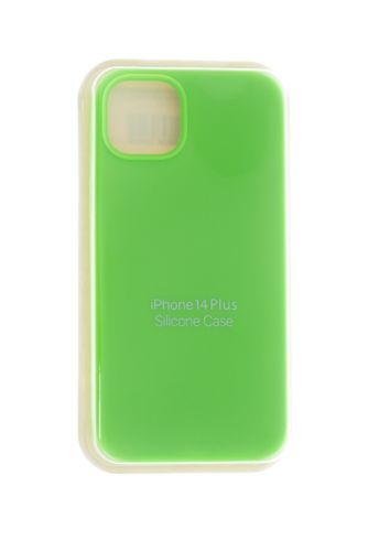 Чехол-накладка для iPhone 14 Plus VEGLAS SILICONE CASE закрытый ярко-зеленый (31) - фото