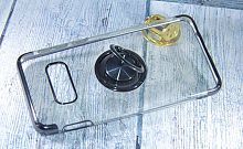 Чехол-накладка для Samsung G970 S10 E ELECTROPLATED TPU КОЛЬЦО черный - фото