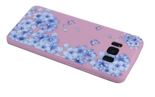 Чехол-накладка для Samsung G950F S8 FASHION Розовое TPU стразы Вид 6 оптом, в розницу Центр Компаньон фото 3