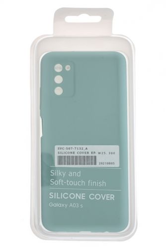 Чехол-накладка для Samsung A037F A03S SILICONE CASE OP закрытый бирюзовый (2) - оптовая продажа фото 4 Чехол-накладка для Samsung A037F A03S SILICONE CASE OP закрытый бирюзовый (2) - фото фото 4
