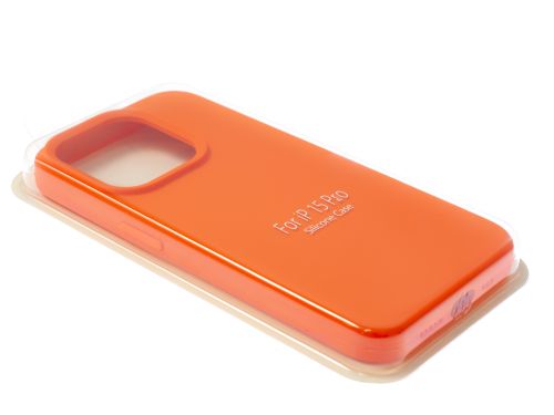 Чехол-накладка для iPhone 15 Pro VEGLAS SILICONE CASE NL закрытый персиковый (2) оптом, в розницу Центр Компаньон фото 2