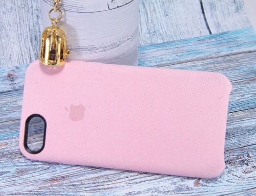 Чехол-накладка для iPhone 7/8/SE ALCANTARA CASE светло-розовый - фото фото 2