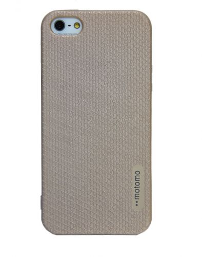 Чехол-накладка для iPhone 5/5S/SE  MOTOMO CAGE TPU золото коробка  - фото