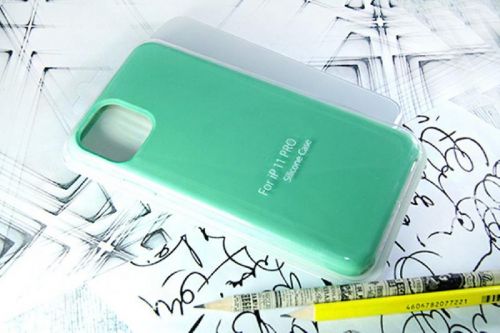 Чехол-накладка для iPhone 11 Pro VEGLAS SILICONE CASE ментоловый (50) - фото