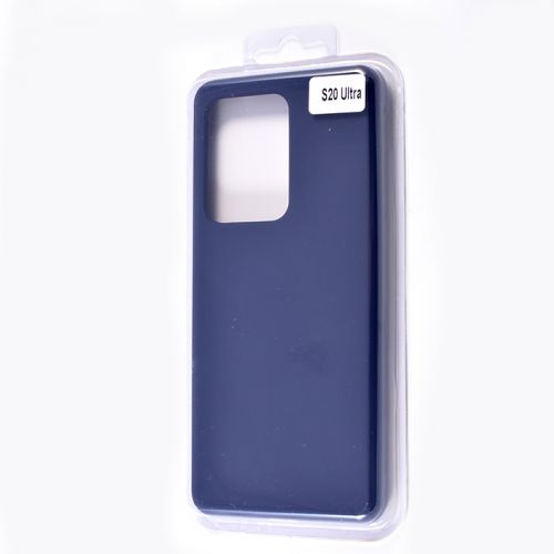 Чехол-накладка для Samsung G988 S20 Ultra VEGLAS SILICONE CASE закрытый темно-синий (8) оптом, в розницу Центр Компаньон