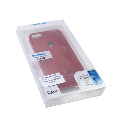 Чехол-накладка для iPhone 5/5S/SE AIR JACKET плас.глян.кра А0022576 - фото фото 2