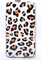 Чехол-книжка для iPhone 4/4S HOCO HI-L009 LEOPARD белый - фото