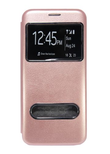Чехол-книжка для Samsung G955F S8 Plus BUSINESS TWO WINDOW розовое золото оптом, в розницу Центр Компаньон