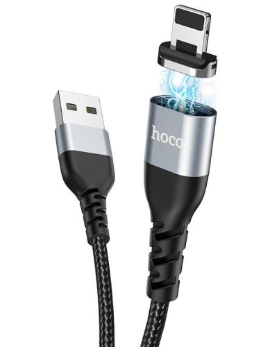 Кабель USB Lightning 8Pin HOCO U96 Traveller Magnetic 2.4A 1.2м черный оптом, в розницу Центр Компаньон фото 3