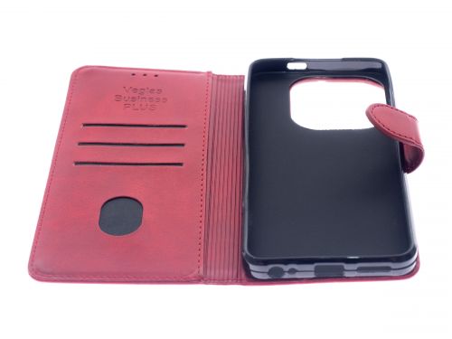 Чехол-книжка для Tecno Spark 20 VEGLAS BUSINESS PLUS красный - оптовая продажа фото 3 Чехол-книжка для Tecno Spark 20 VEGLAS BUSINESS PLUS красный - фото фото 3