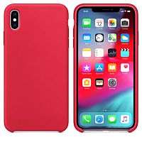 Чехол-накладка для iPhone XS Max VEGLAS SILICONE CASE красный (14) - фото