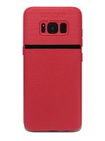 Купить Чехол-накладка для Samsung G950H S8 NEW LINE LITCHI TPU красный оптом, в розницу в ОРЦ Компаньон