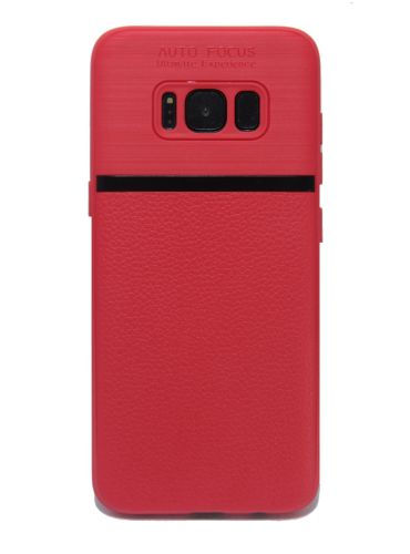 Чехол-накладка для Samsung G955H S8 Plus NEW LINE LITCHI TPU красный оптом, в розницу Центр Компаньон