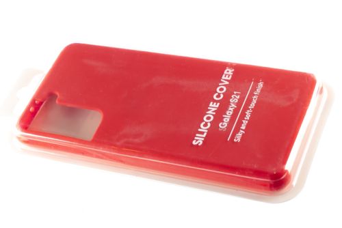 Чехол-накладка для Samsung G991F S21 SILICONE CASE красный (1) оптом, в розницу Центр Компаньон фото 2