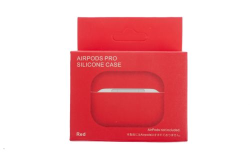 Чехол для наушников Airpods Pro Silicone без карабина красный оптом, в розницу Центр Компаньон фото 4