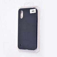 Купить Чехол-накладка для Samsung A015F A01 VEGLAS SILICONE CASE закрытый черный (3) оптом, в розницу в ОРЦ Компаньон