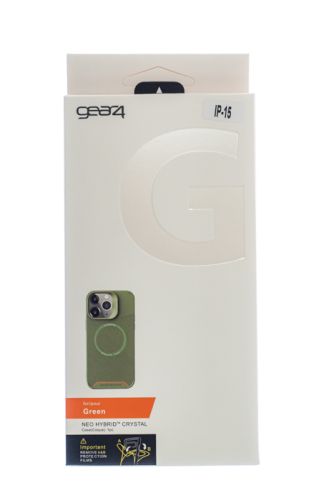 Чехол-накладка для iPhone 15 GEAR4 TPU поддержка MagSafe коробка зеленый оптом, в розницу Центр Компаньон фото 4