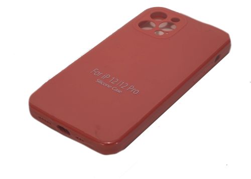 Чехол-накладка для iPhone 12 Pro SILICONE CASE NL Защита камеры коралловый (27) оптом, в розницу Центр Компаньон фото 2