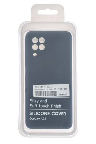 Чехол-накладка для Samsung A225F A22 SILICONE CASE OP закрытый темно-синий (8) оптом, в розницу Центр Компаньон фото 4