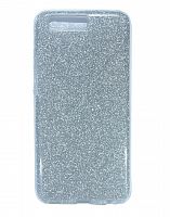 Чехол-накладка для HUAWEI P10 JZZS Shinny 3в1 TPU серебро - фото