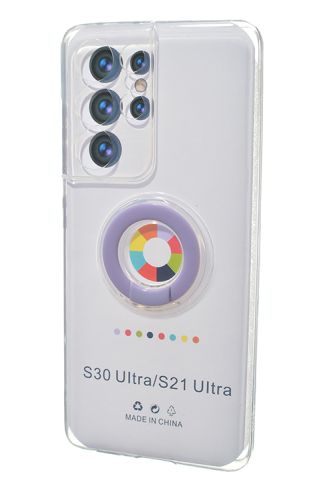 Чехол-накладка для Samsung G998F S21 Ultra NEW RING TPU сиреневый оптом, в розницу Центр Компаньон фото 2