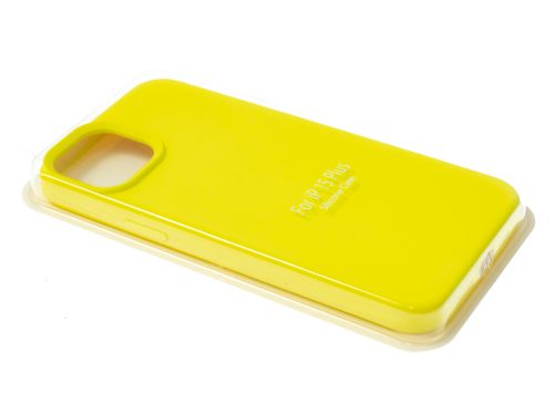 Чехол-накладка для iPhone 15 Plus SILICONE CASE закрытый лимонный (37) оптом, в розницу Центр Компаньон фото 2