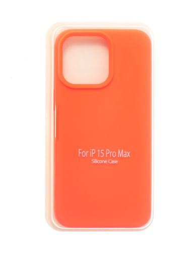 Чехол-накладка для iPhone 15 Pro Max SILICONE CASE закрытый ярко-розовый (29) оптом, в розницу Центр Компаньон