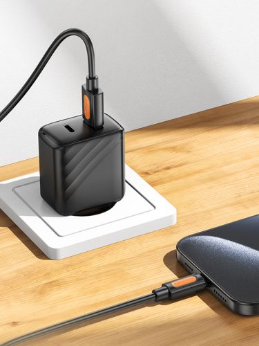 Кабель USB Type-C BOROFONE BX114 Structure 3A 1м черный - оптовая продажа фото 5 Кабель USB Type-C BOROFONE BX114 Structure 3A 1м черный - фото фото 5