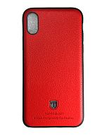 Купить Чехол-накладка для iPhone X/XS TOP FASHION Litchi TPU красный блистер оптом, в розницу в ОРЦ Компаньон