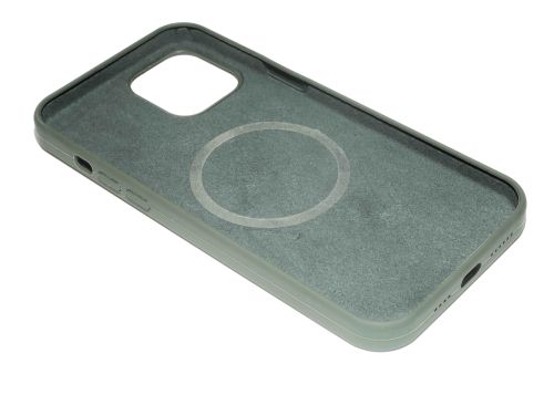 Чехол-накладка для iPhone 12 Pro Max SILICONE TPU NL поддержка MagSafe темно-зеленый коробка оптом, в розницу Центр Компаньон фото 3