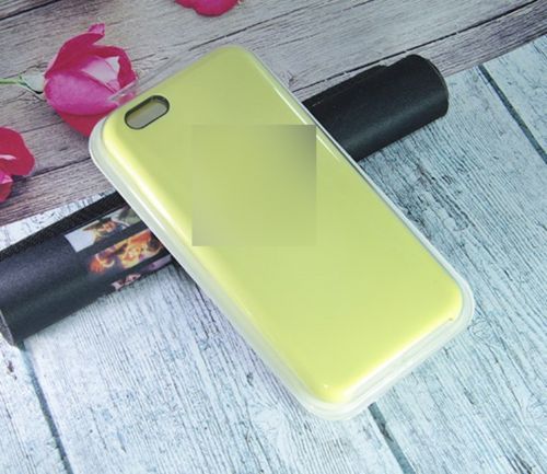 Чехол-накладка для iPhone 6/6S SILICONE CASE лимонный (37) - фото