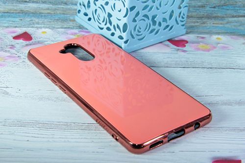 Чехол-накладка для HUAWEI Mate 20 Lite ELECTROPLATED TPU+PET коралловый - фото фото 3