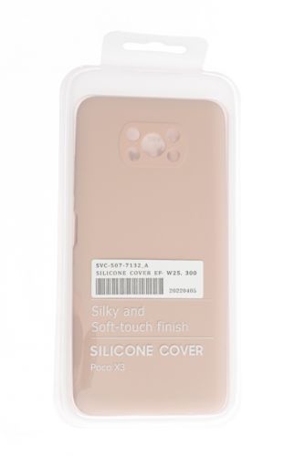 Чехол-накладка для XIAOMI Poco X3 NFC SILICONE CASE NL OP закрытый светло-розовый (18) - фото фото 4