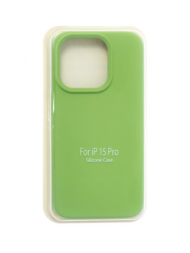 Чехол-накладка для iPhone 15 Pro SILICONE CASE закрытый оливковый (1) оптом, в розницу Центр Компаньон