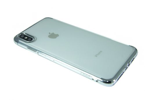 Чехол-накладка для iPhone XS Max ELECTROPLATED TPU DOKA серебро - фото фото 4