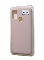 Купить Чехол-накладка для Samsung M215F M21 VEGLAS SILICONE CASE закрытый светло-розовый (18) оптом, в розницу в ОРЦ Компаньон