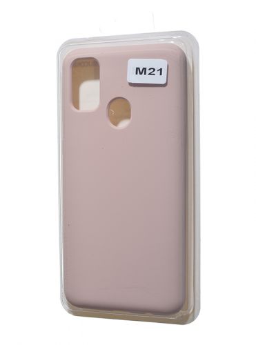 Чехол-накладка для Samsung M215F M21 VEGLAS SILICONE CASE закрытый светло-розовый (18) оптом, в розницу Центр Компаньон