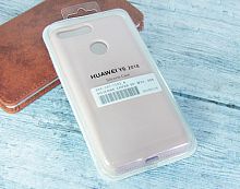 Чехол-накладка для HUAWEI Honor 7A Pro/Y6 Prime 2018 SILICONE CASE закрытый светло-розовый - фото