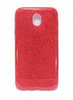Чехол-накладка для Samsung J530 J5 2017 JZZS Shinny 3в1 TPU красная - фото