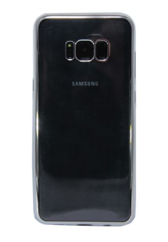 Чехол-накладка для Samsung G955F S8 Plus РАМКА TPU серебро оптом, в розницу Центр Компаньон фото 3