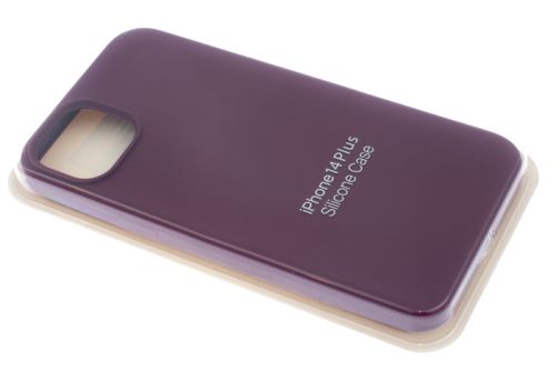 Чехол-накладка для iPhone 14 Plus SILICONE CASE закрытый бордовый (52) оптом, в розницу Центр Компаньон фото 2