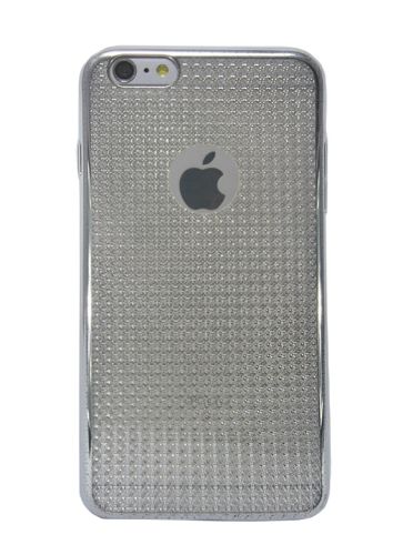 Чехол-накладка для iPhone 6/6S Plus  C-CASE РАМКА DIAMOND TPU серебро оптом, в розницу Центр Компаньон фото 3